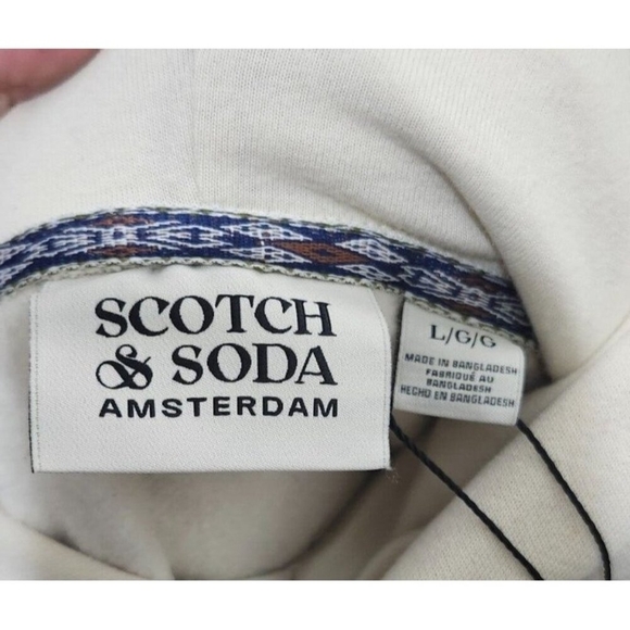 Scotch & Soda Amsterdam Hoodie - Embroidered Floral Design-Size Large, MSRP $118 - Picture 8 of 12